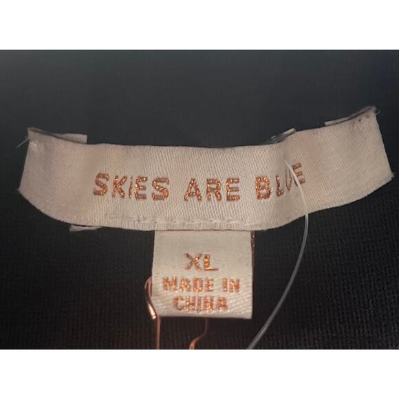 SKIES ARE BLUE ELASTIC WAIST PULL-ON STRAIGHT/PENCIL SKIRT, WOMENS, XL, BLACK - Picture 7 of 10